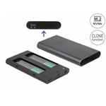 Delock Externí box pro 2x M.2 (PCIe) SSD, USB-C, funkce klonování