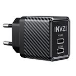 Invzi GaN adaptér 45W, 2 porty USB-C EU koncovka