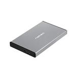 Natec Rhino Go, externí box pro 2.5" HDD, USB 3.0, hliníkové tělo, šedý