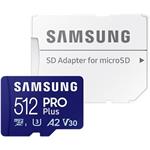 Samsung PRO Plus 512GB microSDXC karta, 180R/130W + adaptér