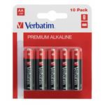 Verbatim AA alkalické baterie, 1.5V, 10ks, blister