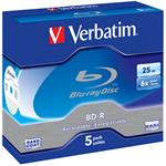 Verbatim BD-R, 25GB, 6x, 5ks, jewel case