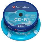 Verbatim CD-R ExtraProtection, 700MB, 52x, 25ks, spindle